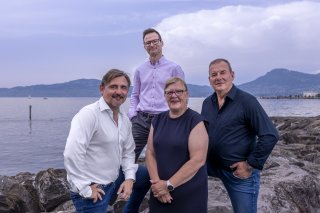 Les quatre candidats du Centre Port-Valais à l'exécutif communal